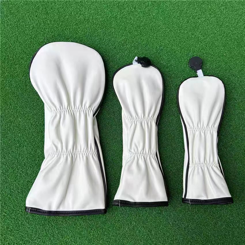 Preorder Crocodile Leather Golf Head Cover Black