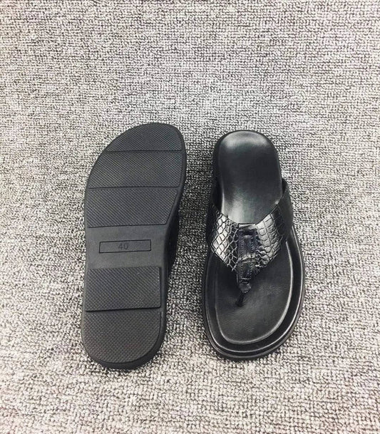 Crocodile Shoes Crocodile Leather Flip Flop