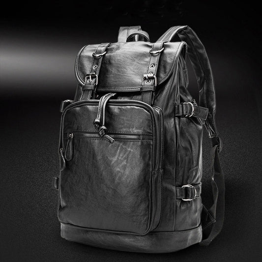 Leather backpack