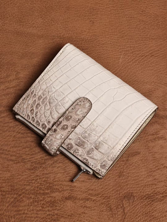 Genuine Crocodile Leather Binder Notebook Himalayan & Vintage Blue