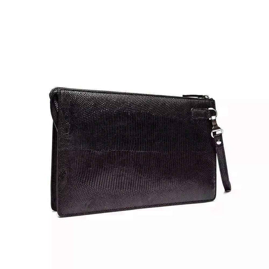 Men's Genuine Lizard Skin Leather Clutch Bag