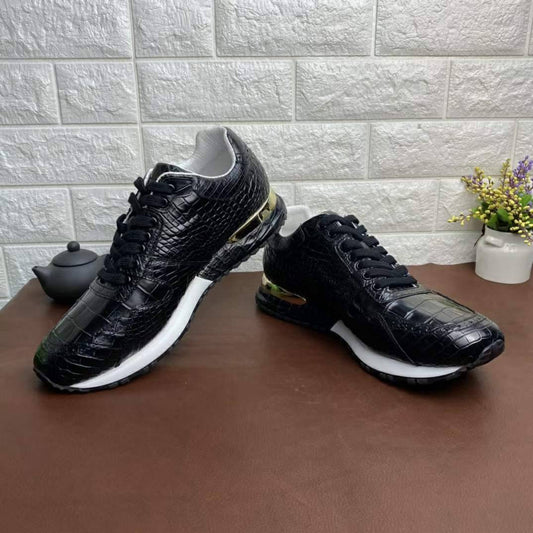 Crocodile Shoes Men's Crocodile Leather Sneakers 2385