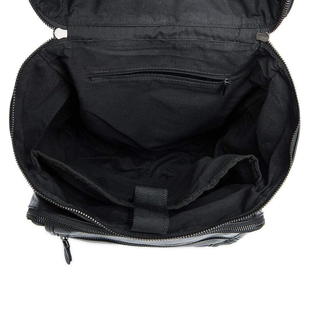 Rossie Viren Vintage Leather Large Volume Backpack,Rucksack,Knapsack For Men