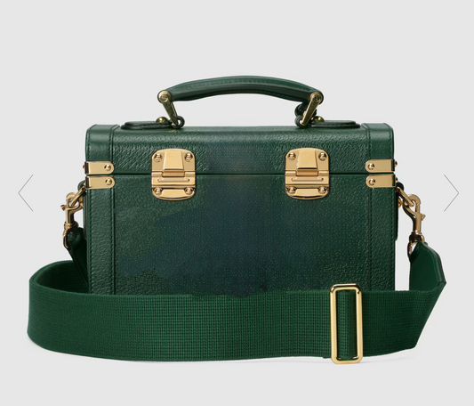Preorder Matt Crocodile Leather Top Handle Beauty Case Bag