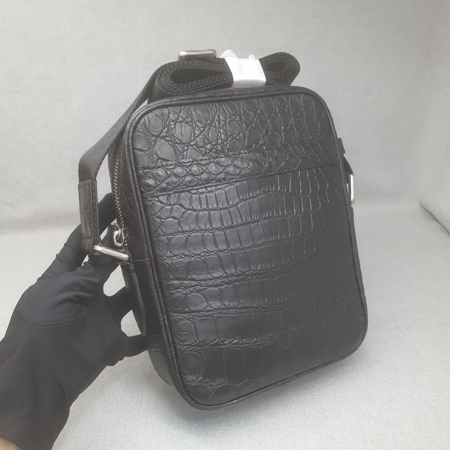 Crocodile Leather Small Crossbody Shoulder Bag