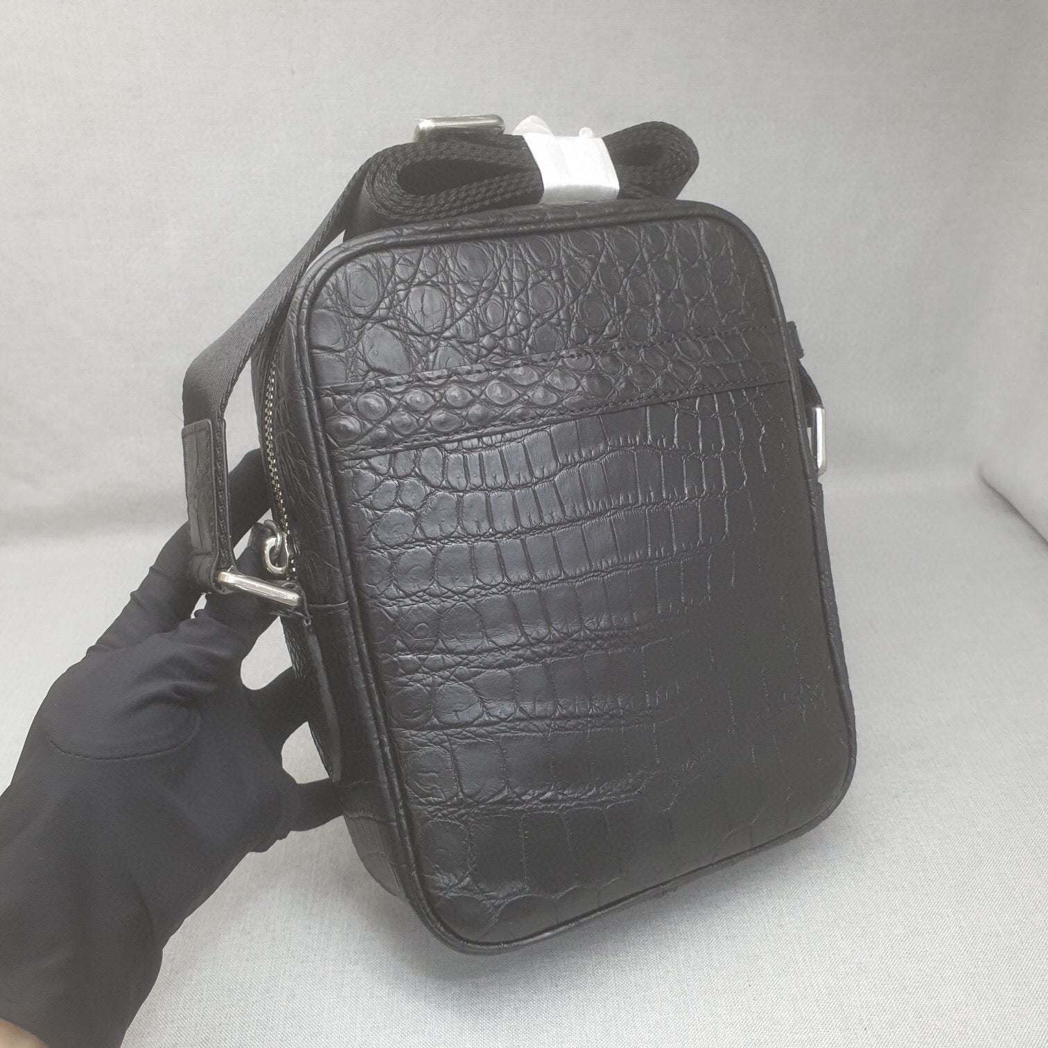 Crocodile Leather Small Crossbody Shoulder Bag