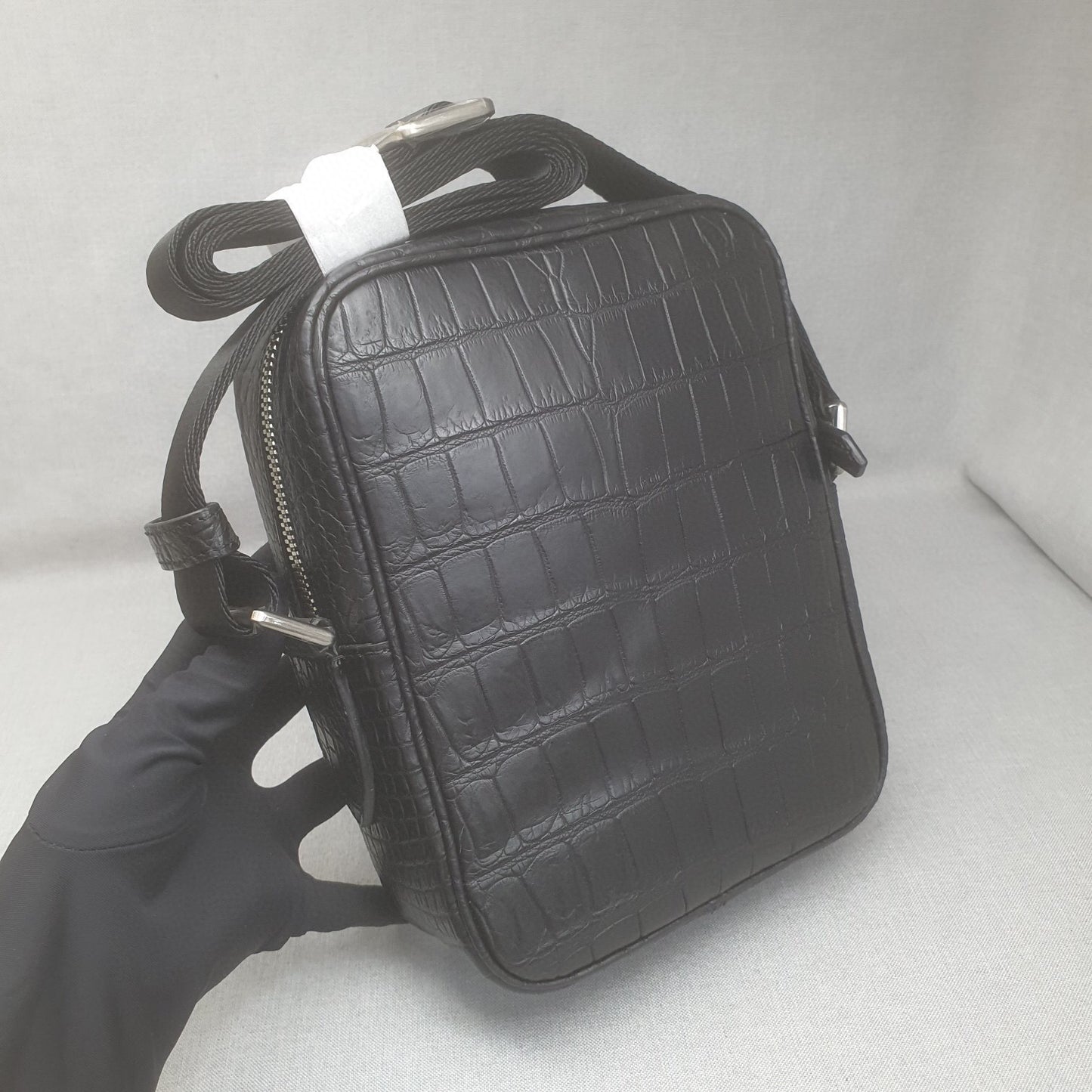Crocodile Leather Small Crossbody Shoulder Bag