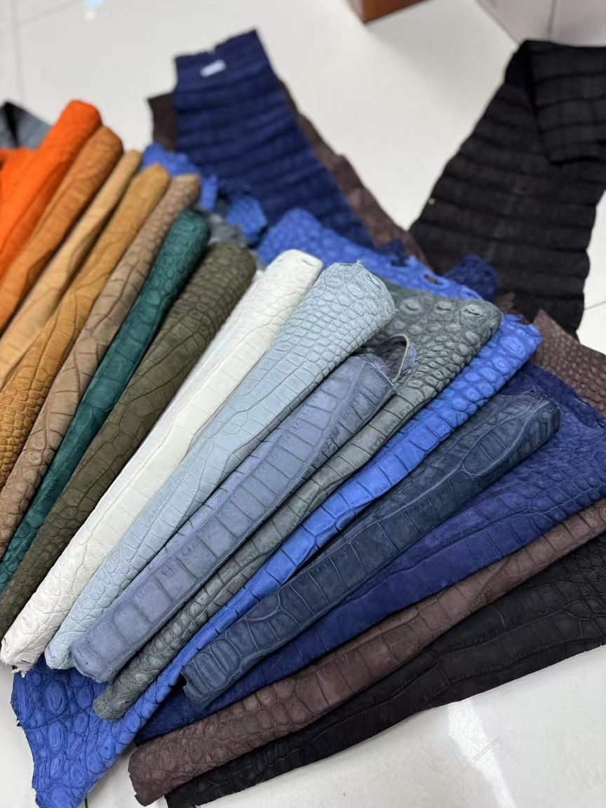 Nubuck Crocodile Slippers Men's Crocodile Leather Slippers