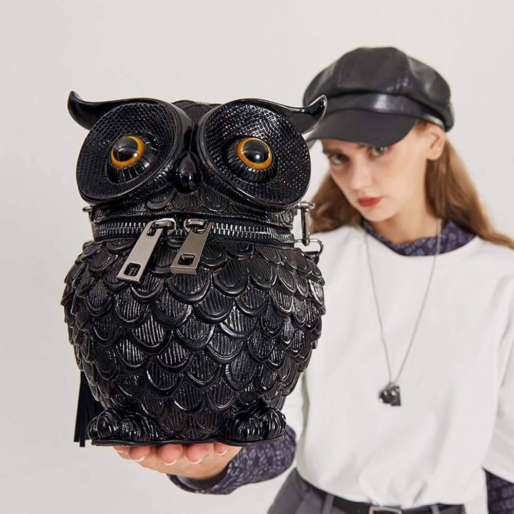 3D Owl Handle Shoulder Messenger Cross body Backpack