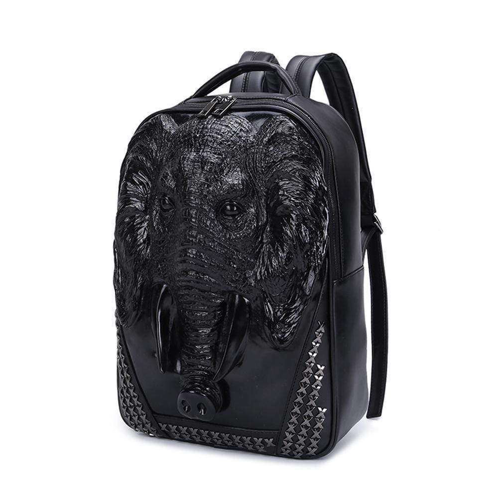 3D Elephant Backpack Studded Knapsacks Laptop Backpack