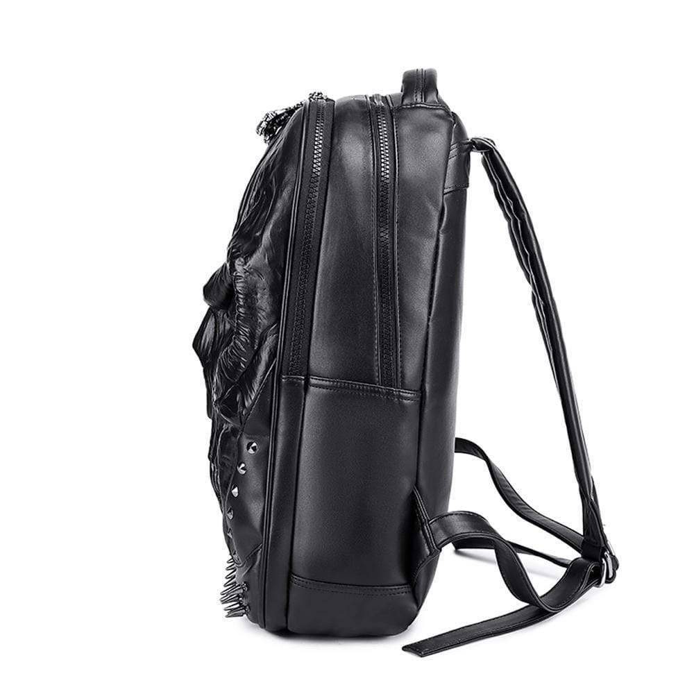 3D Backpack Large Skull Face Backpack, Rivet Rucksack ,Leisure Backpack Bags