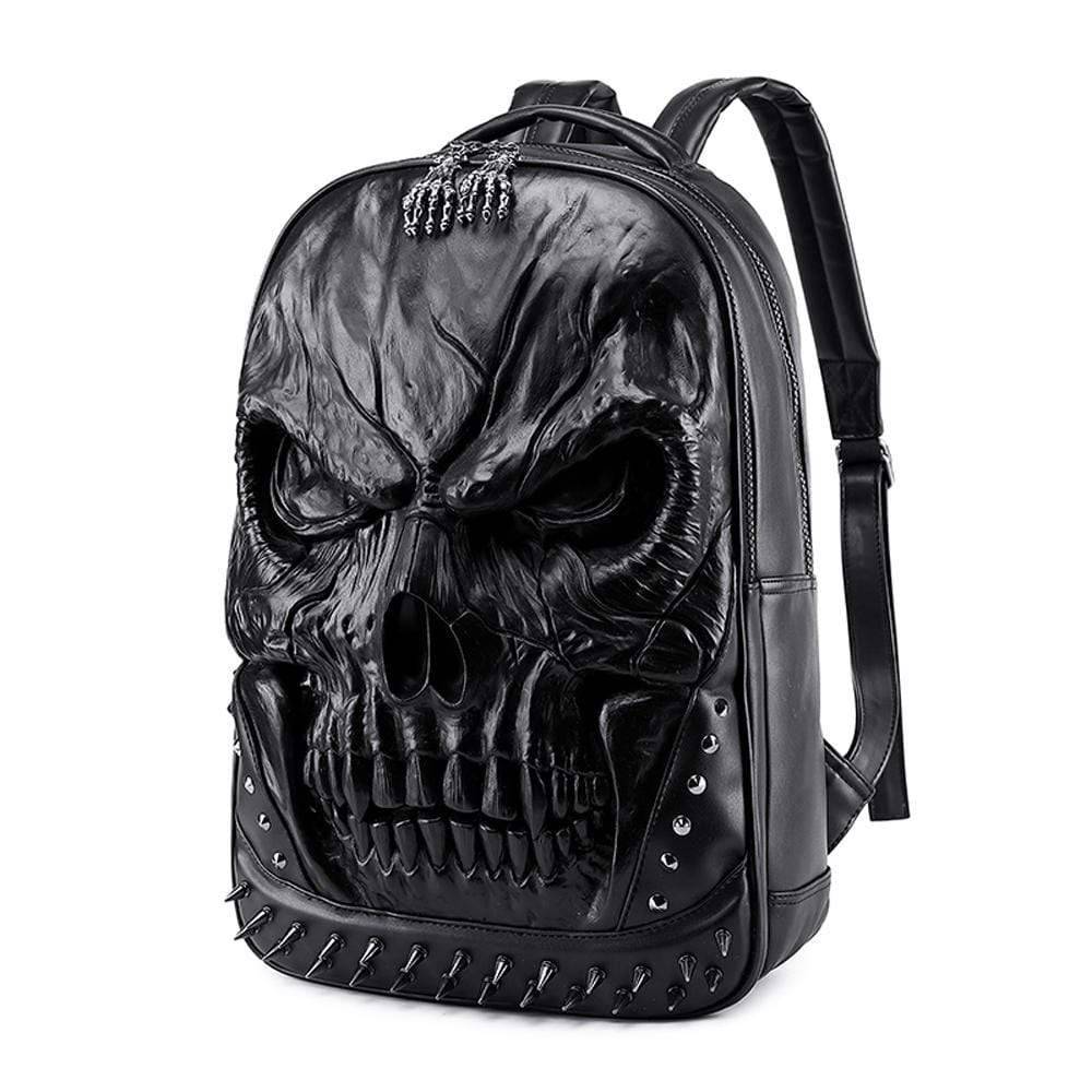 3D Backpack Large Skull Face Backpack, Rivet Rucksack ,Leisure Backpack Bags