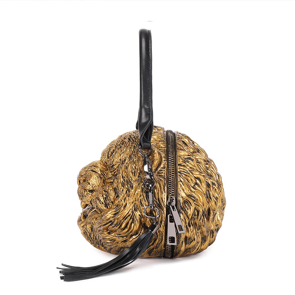 3D Backpack, Fashion 3D Happy Small Tiger Head SquareBag, Cross Body Handle Shoulder Bag