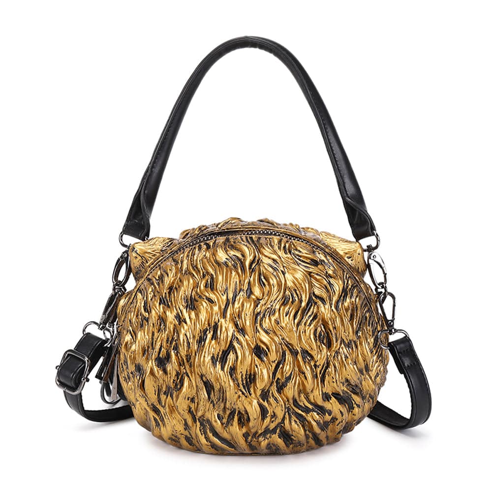 3D Backpack, Fashion 3D Happy Small Tiger Head SquareBag, Cross Body Handle Shoulder Bag