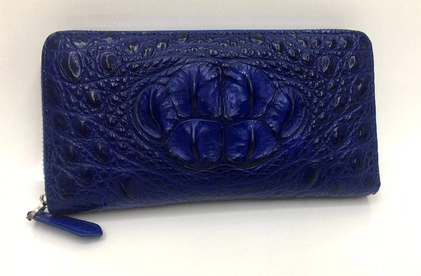 Crocodile Leather Zipper Wallet
