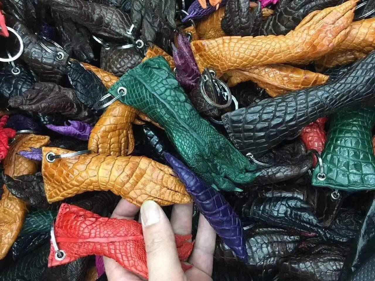 Crocodile Skin Key Holder