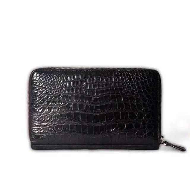 Crocodile Belly Skin Credit Card Holders & Wallets for Modern Money Storing