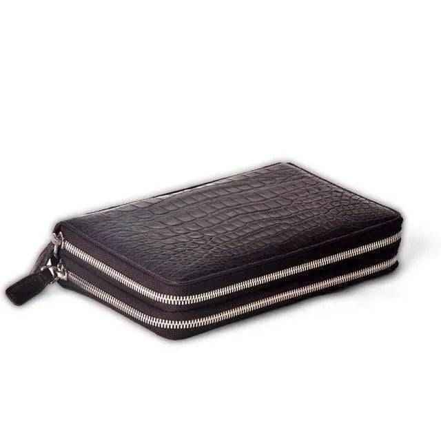 Crocodile Belly Skin Credit Card Holders & Wallets for Modern Money Storing