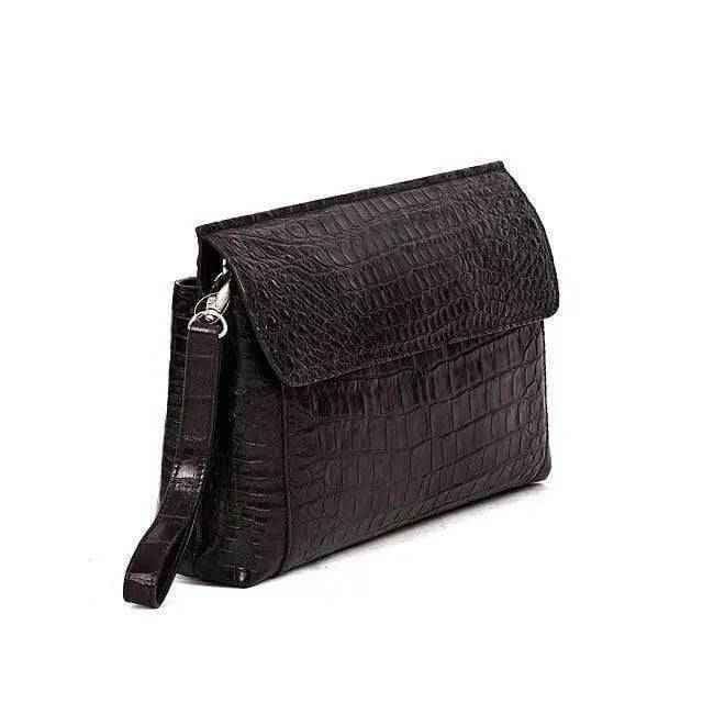 Crocodile Belly Skin Large Clutch Bags
