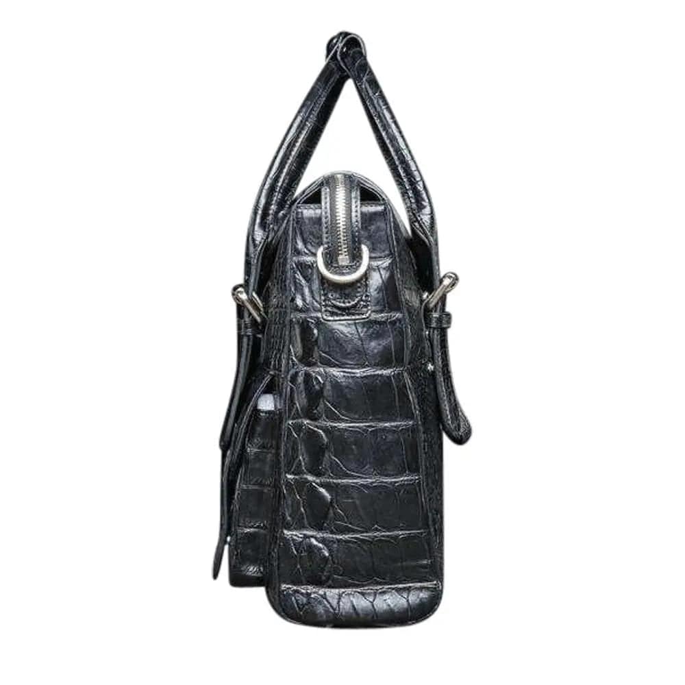 Crocodile Briefcase Shoulder Cross-body Business Bag for Men | Rossieviren