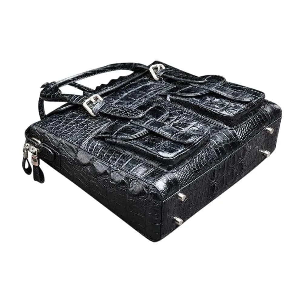Crocodile Briefcase Shoulder Cross-body Business Bag for Men | Rossieviren