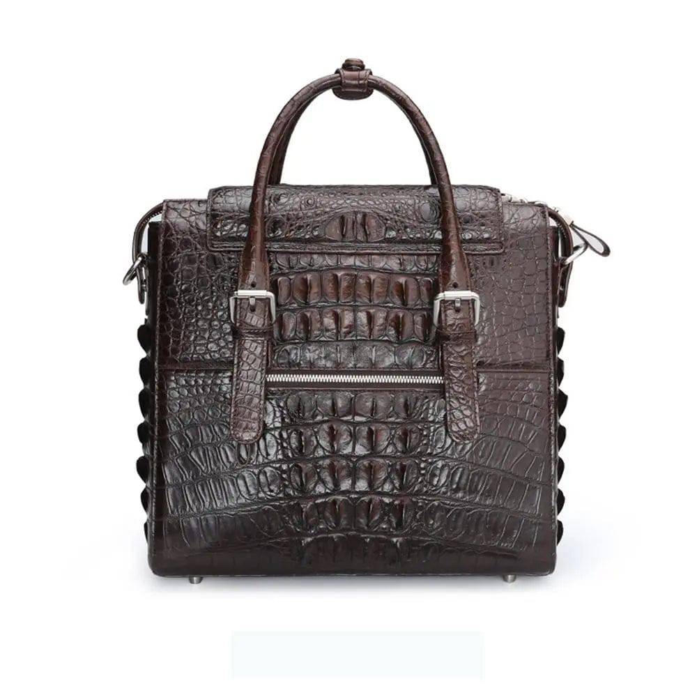 Crocodile Briefcase Shoulder Cross-body Business Bag for Men | Rossieviren