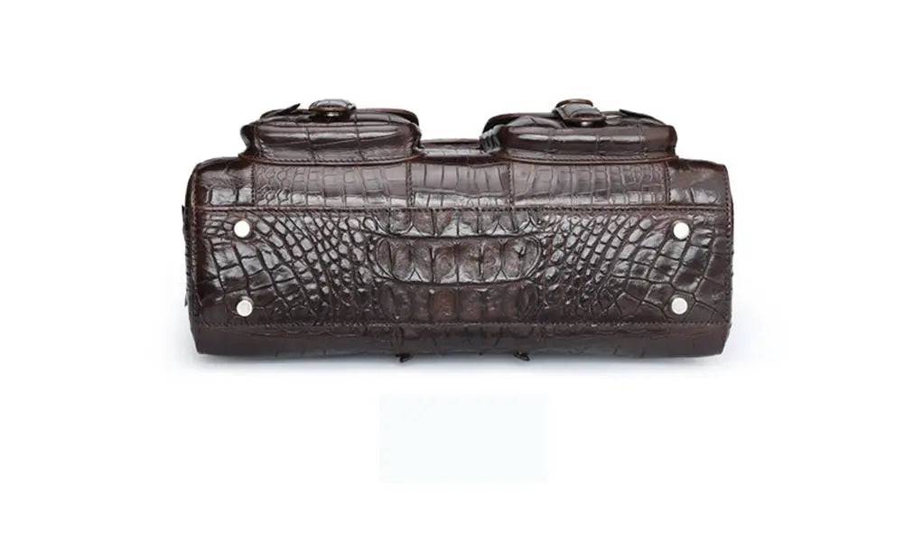 Crocodile Briefcase Shoulder Cross-body Business Bag for Men | Rossieviren