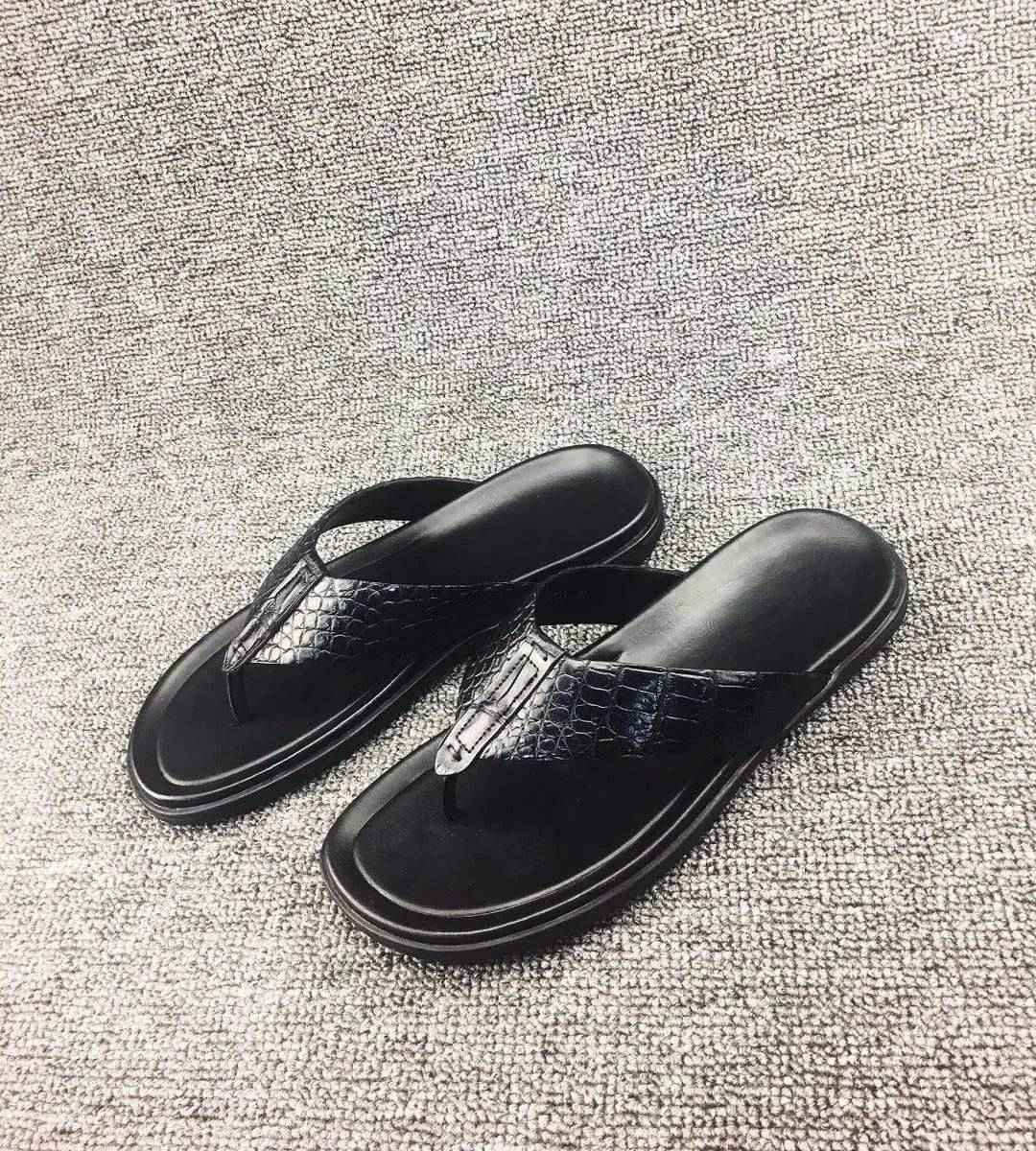 Crocodile Shoes Crocodile Leather  Flip Flop