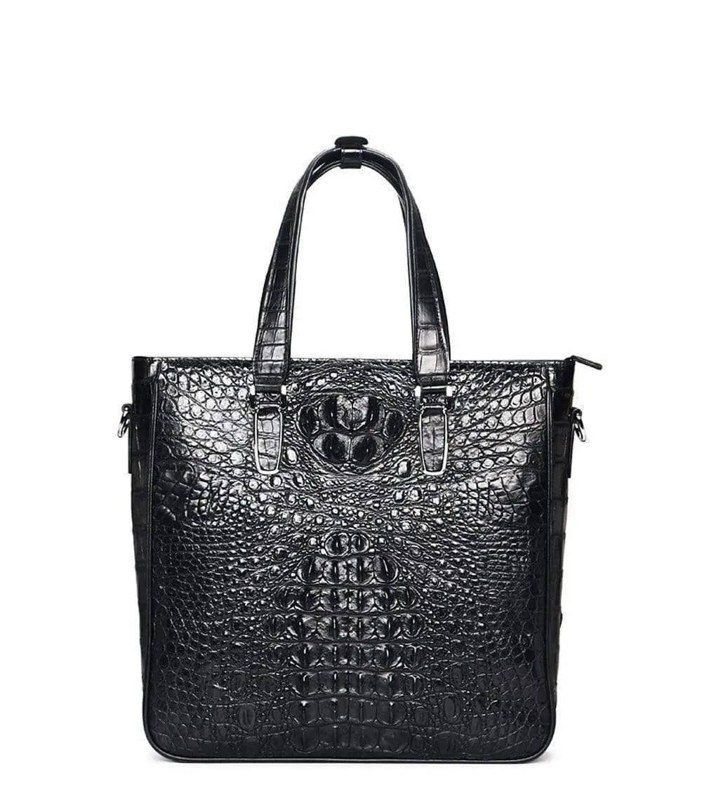 Crocodile Leather Simple Square Tote bags