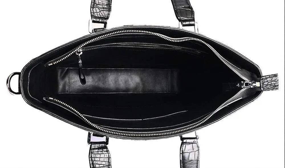 Crocodile Leather Simple Square Tote bags