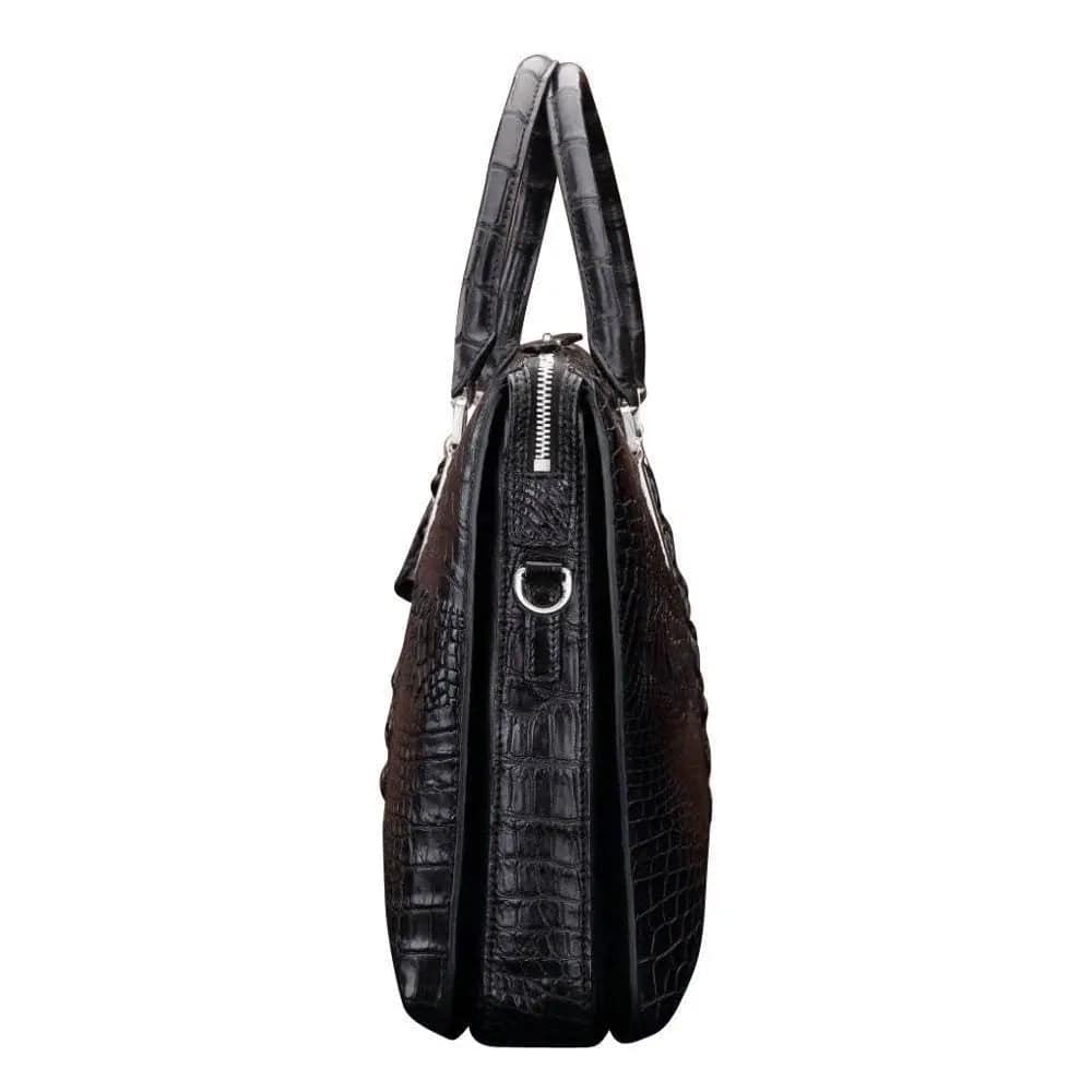 Crocodile Leather Briefcase For Men | Rossieviren