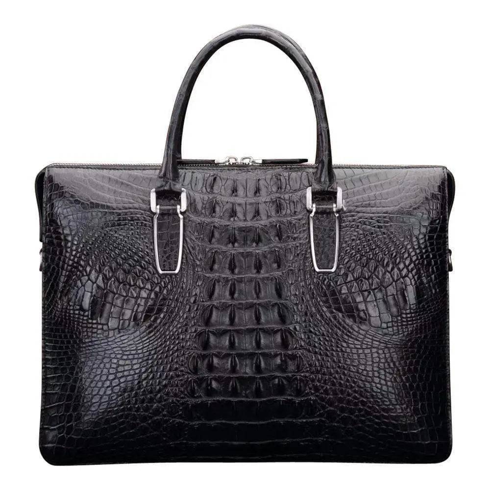 Crocodile Leather Briefcase For Men | Rossieviren