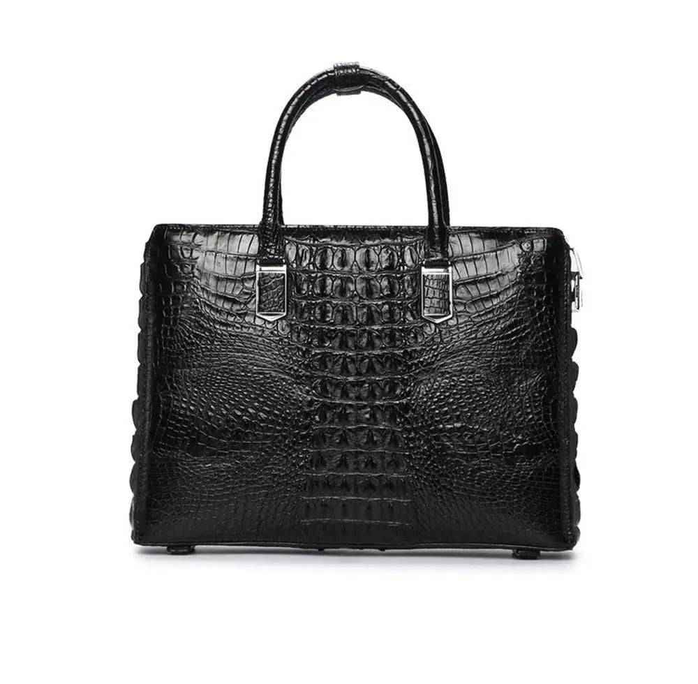 Crocodile Leather Briefcase Laptop Bag
