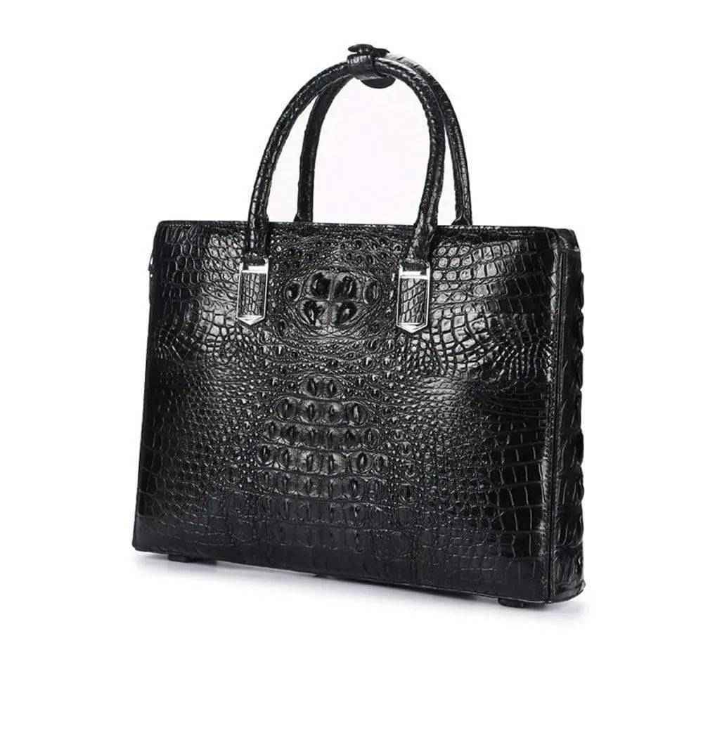 Crocodile Leather Briefcase Laptop Bag