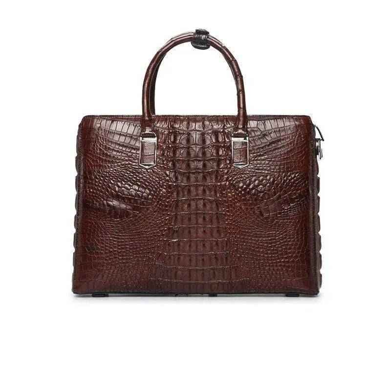 Crocodile Leather Briefcase Laptop Bag