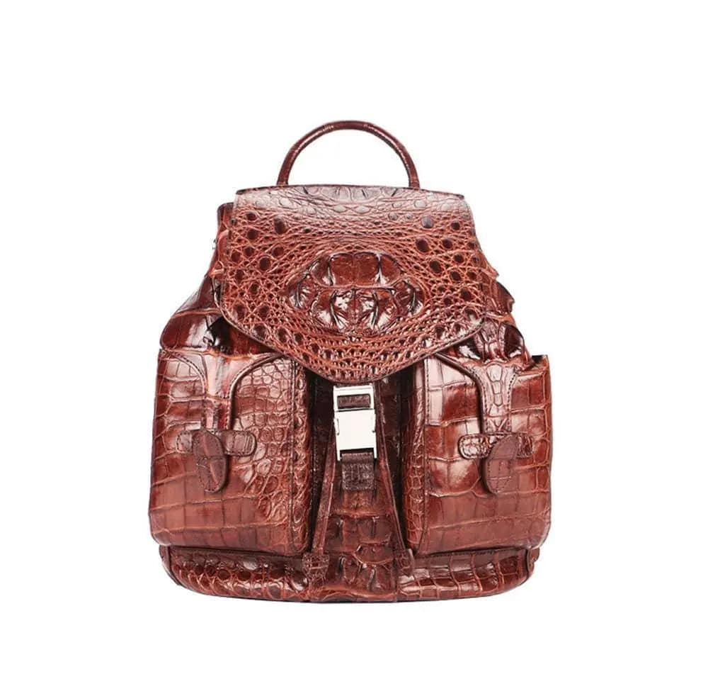 Crocodile Leather City Backpack