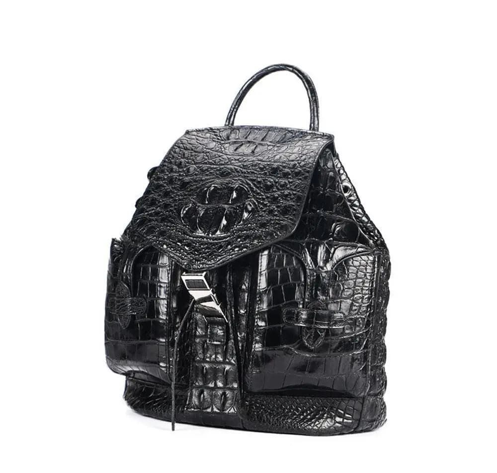 Crocodile Leather City Backpack
