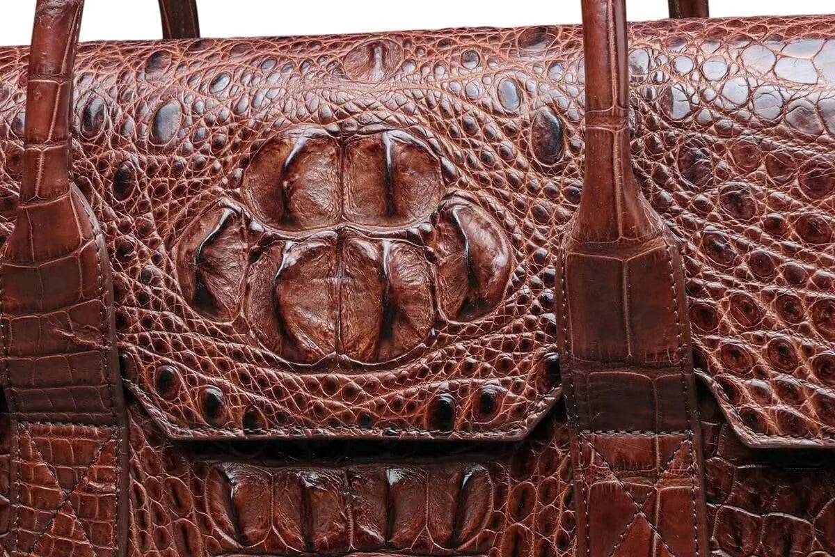 Crocodile Leather foldover Briefcase | Rossieviren