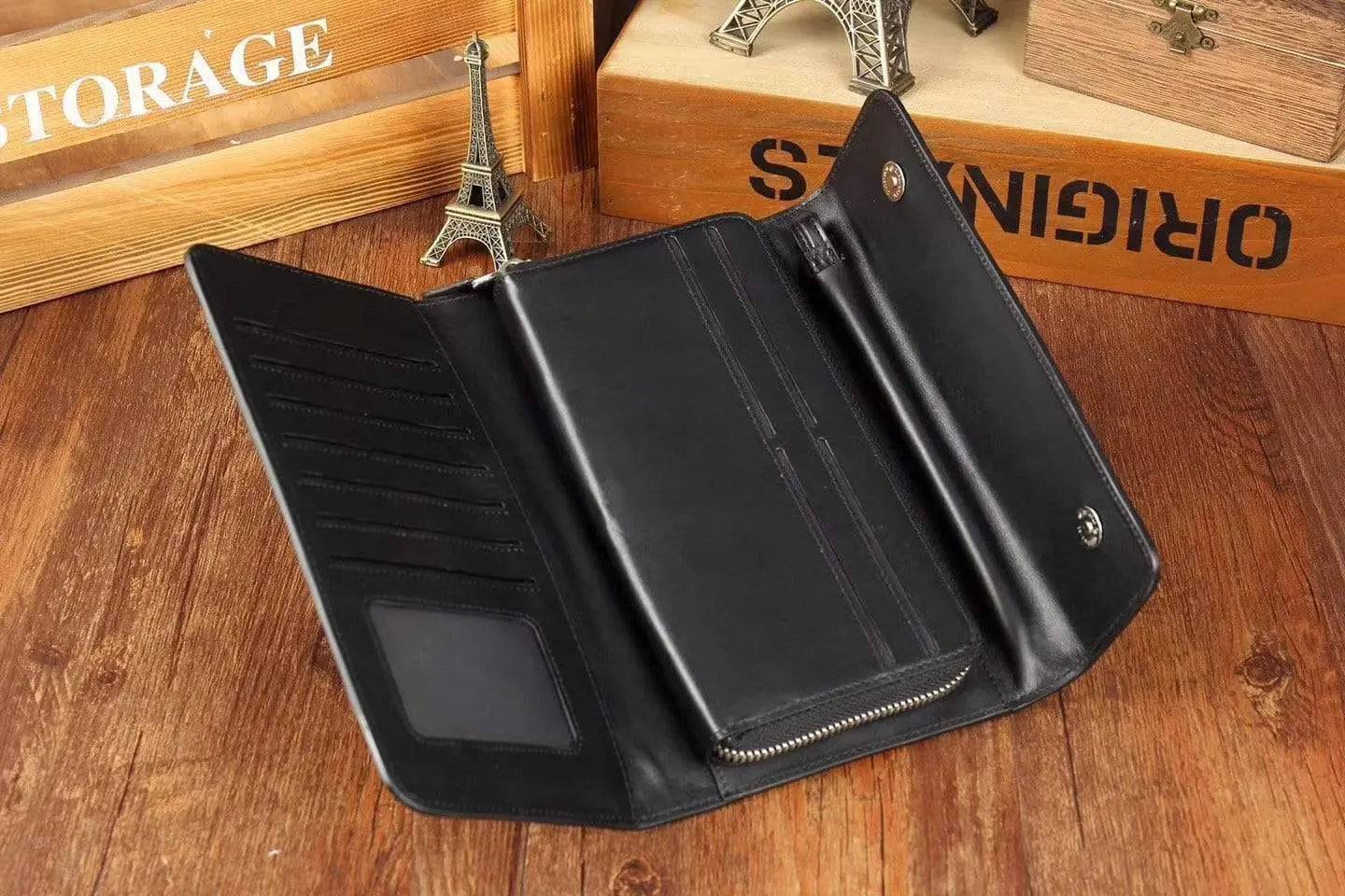 Crocodile Skin  Leather   Trifold   Wallet For Men