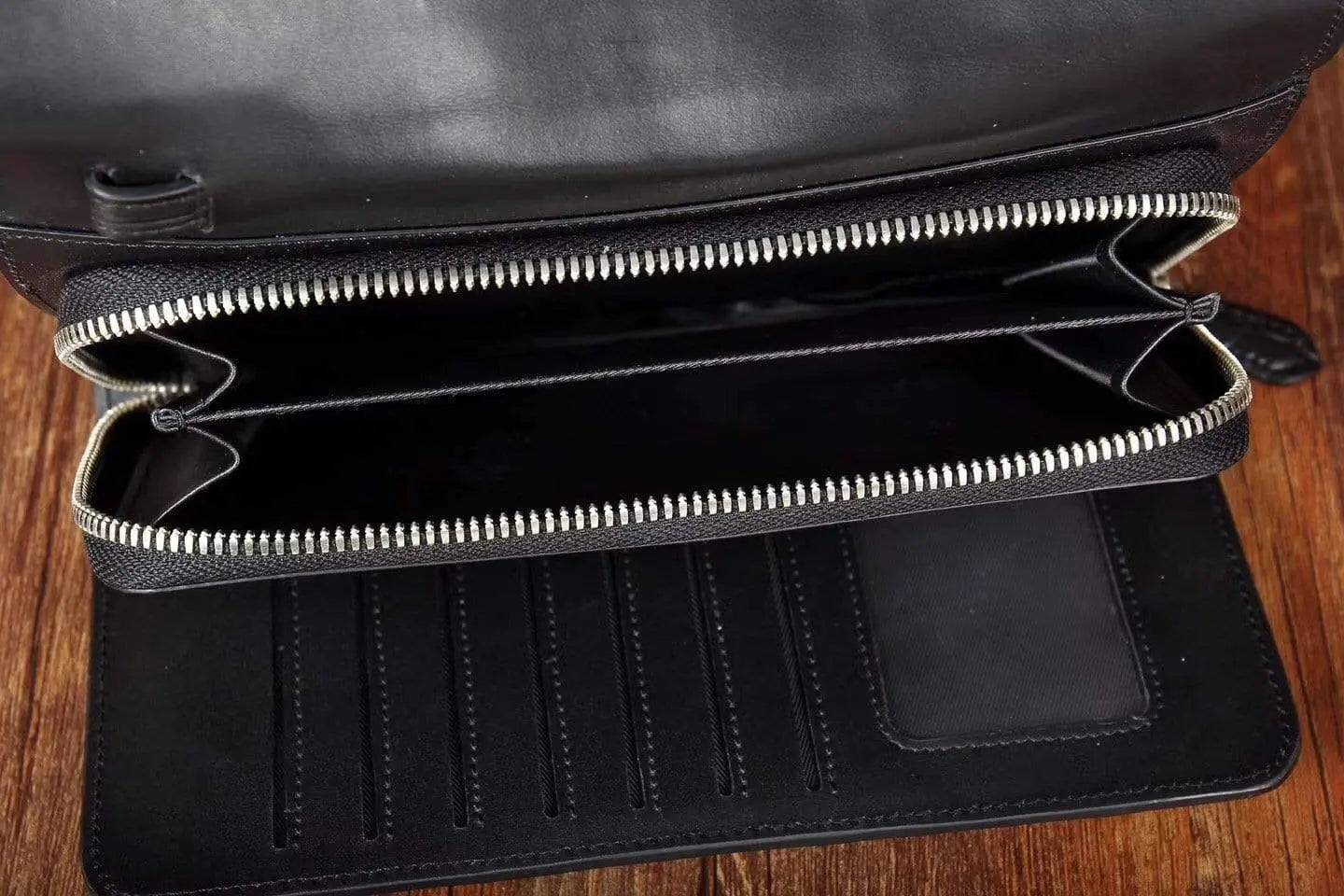 Crocodile Skin  Leather   Trifold   Wallet For Men