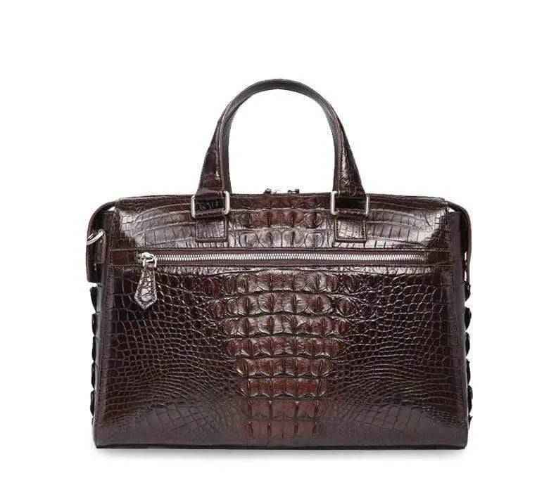 Genuine  Crocodile Leather Laptop  Briefcase Bag