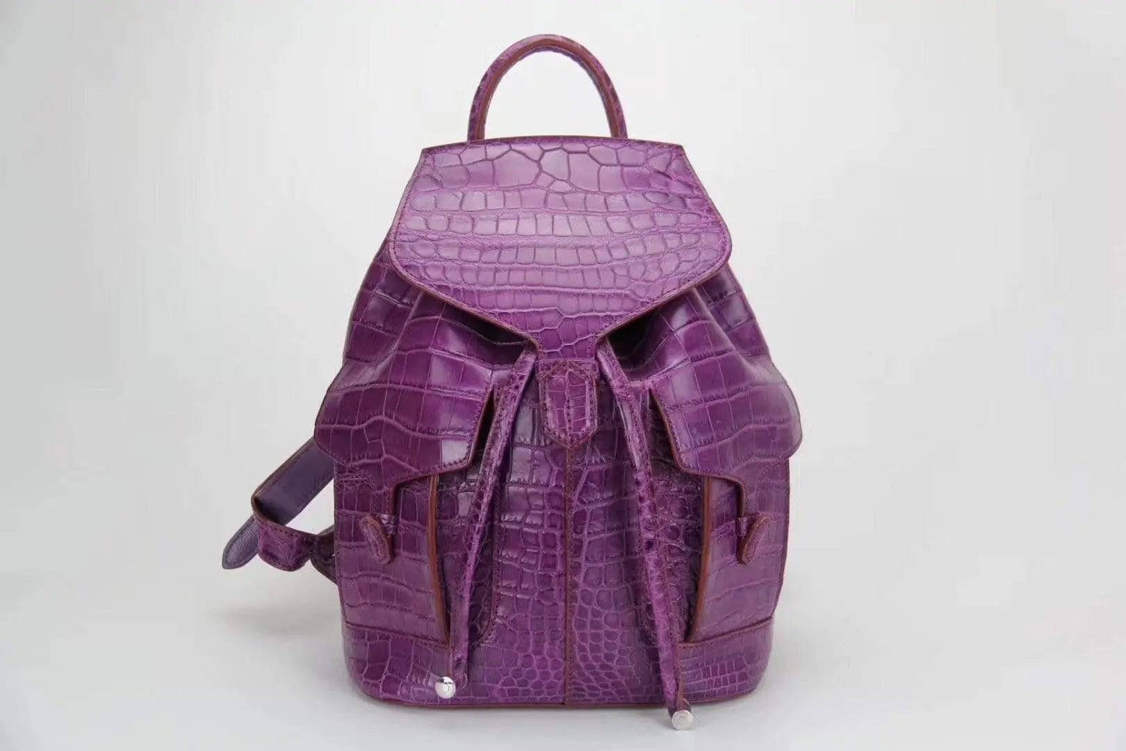 Preorder Genuine Crocodile Belly Leather Backpack