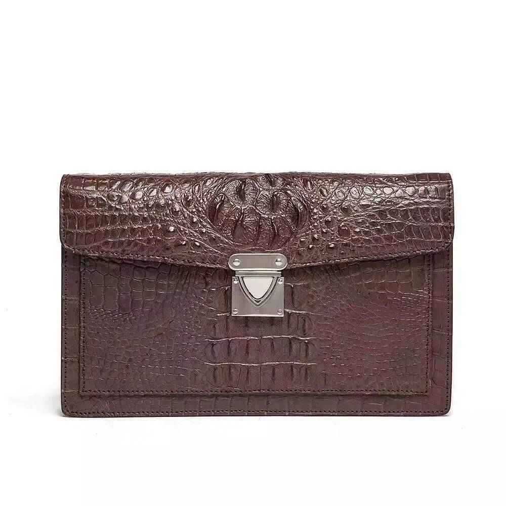 Genuine Crocodile Leather Clutch Bag