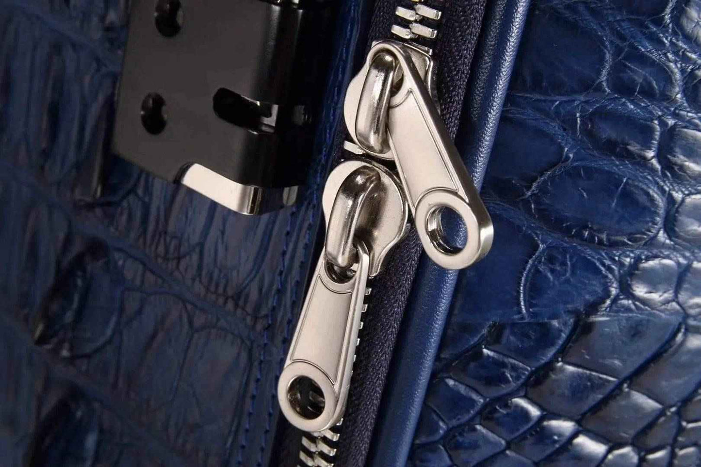 Genuine Crocodile Leather Luggage Roller Trolley Case 4 Spinner Wheels Travel Bags