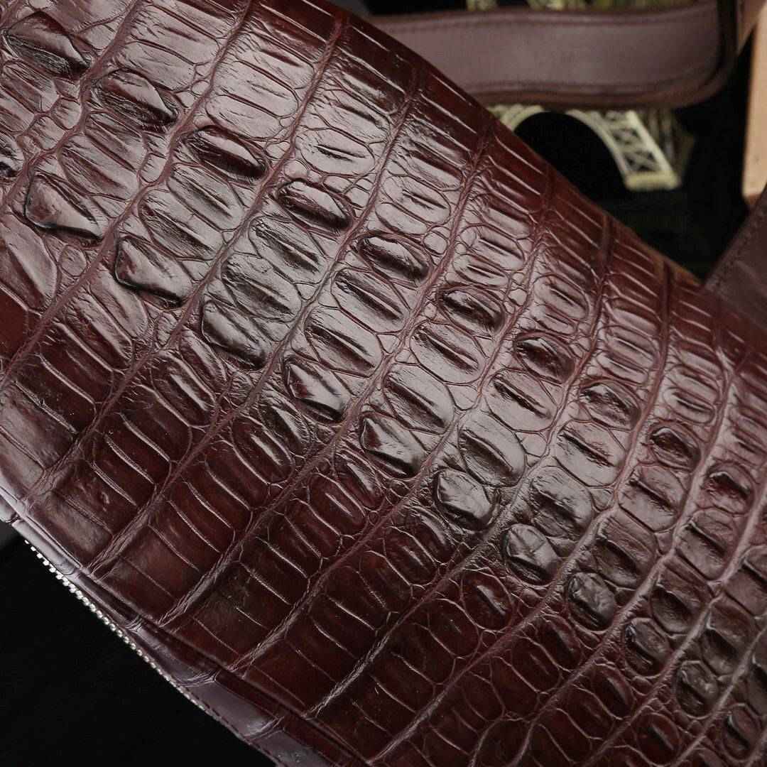 Genuine Crocodile Leather Mens Sling Chest Bag Bag