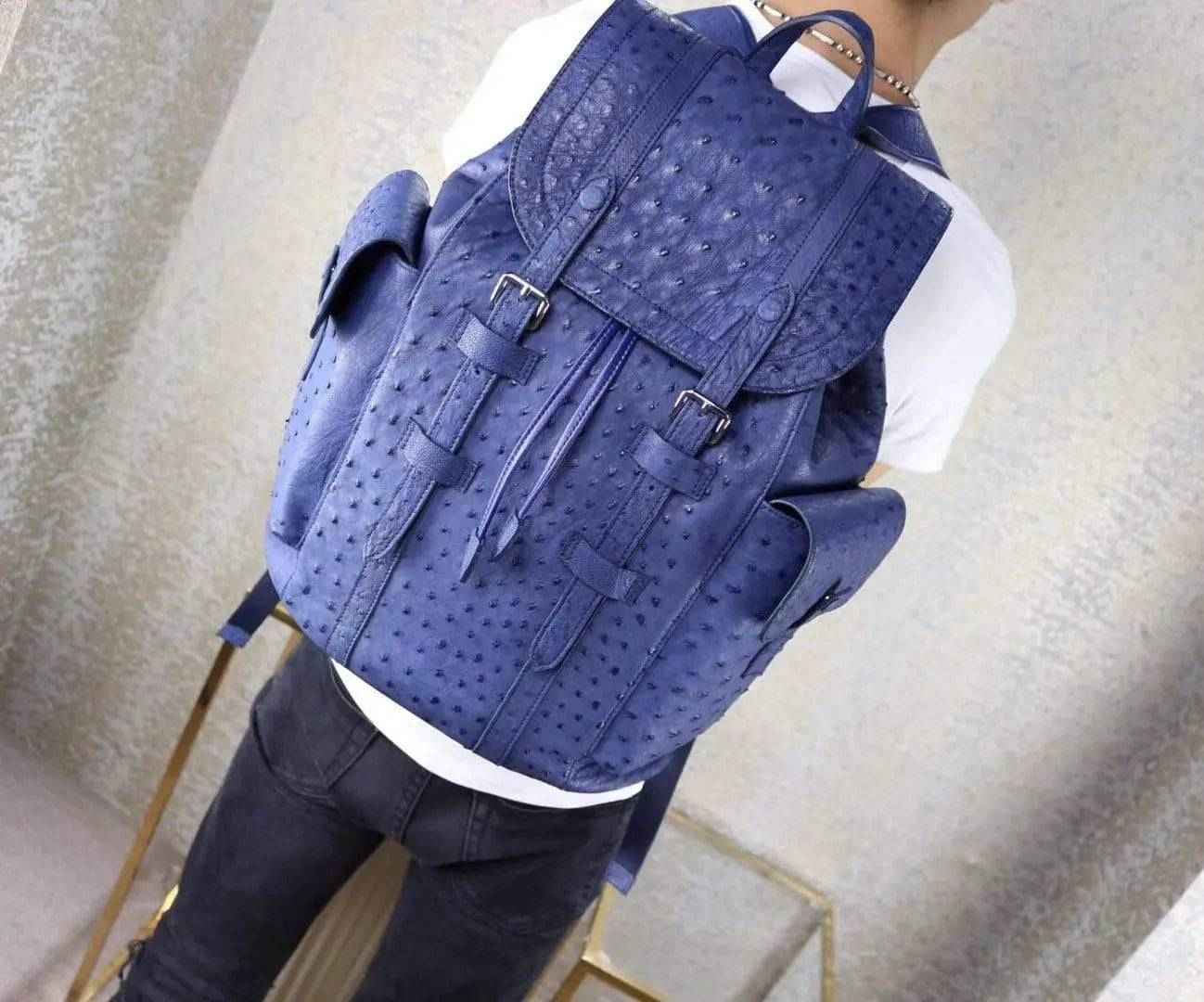 Genuine Ostrich Leather Backpack