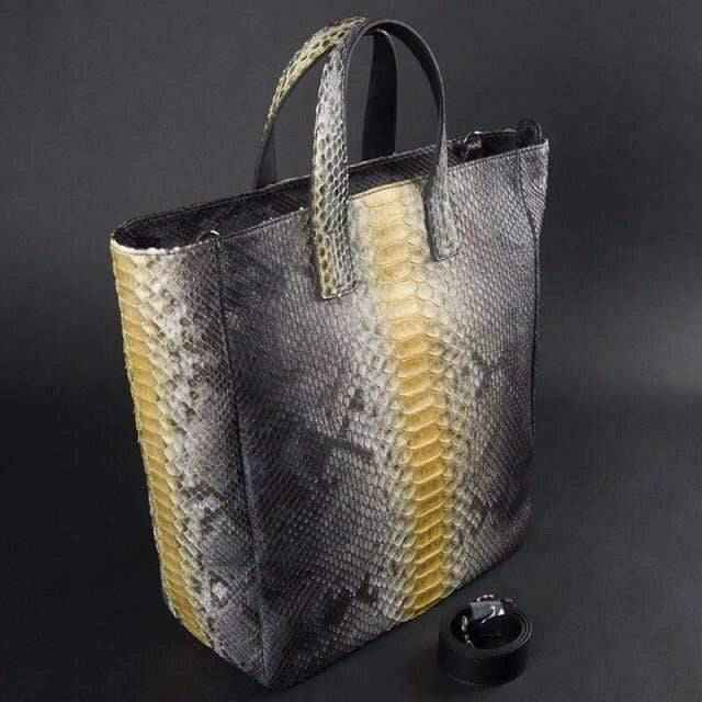 Genuine Python Tote Shopping Hobo Bag
