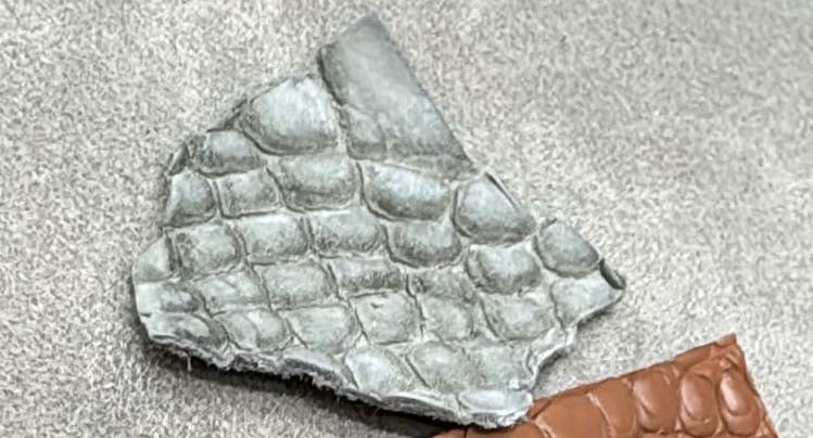 Preorder Nubuck Crocodile Skin Leather Blazer Brown & Grey