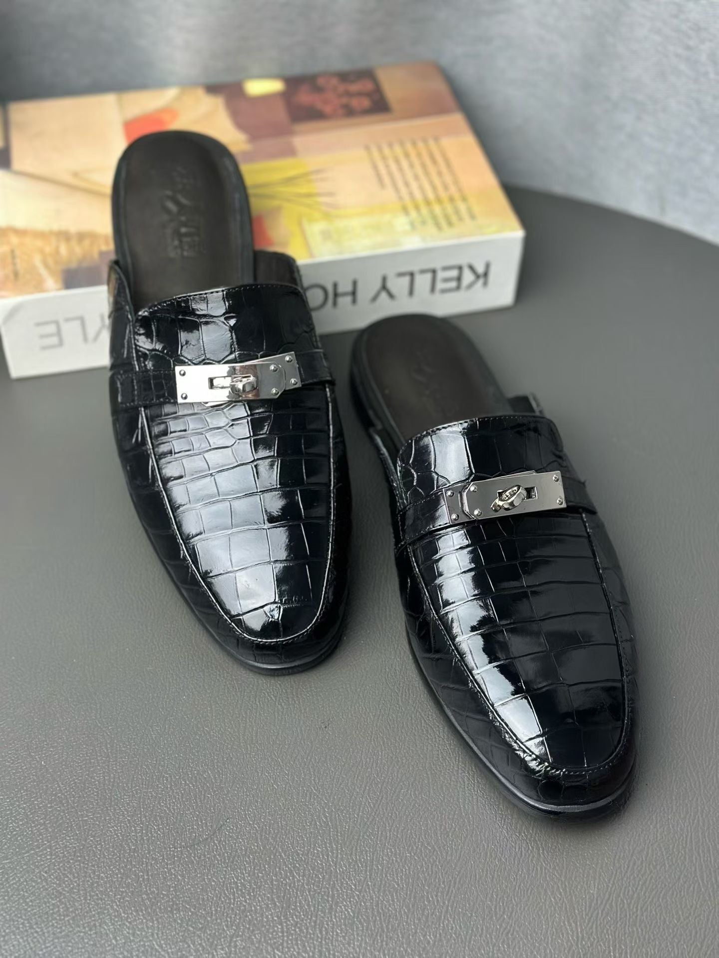 Crocodile Slippers Men's Crocodile Leather Slippers