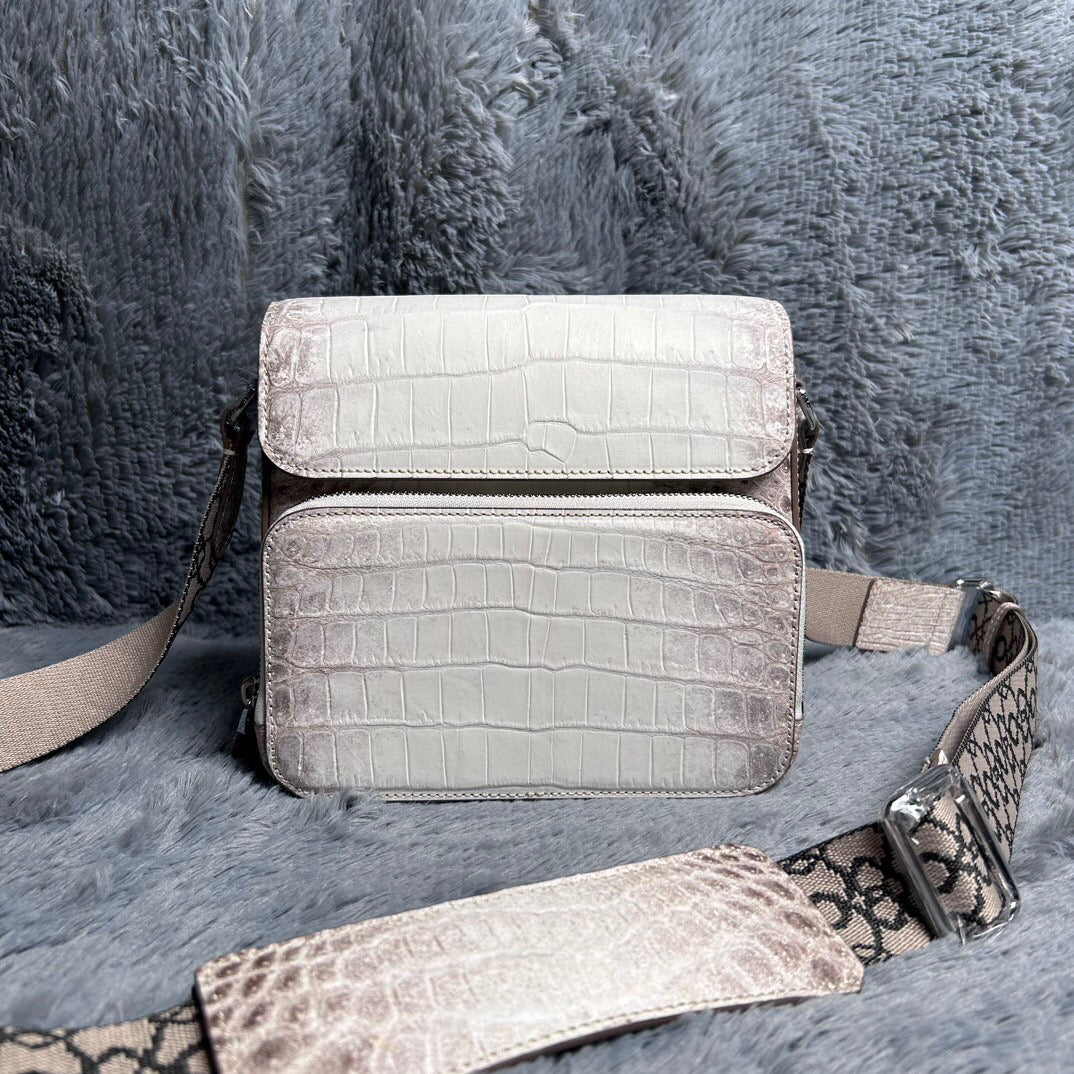 Men's Himalaya White Cross Body Shoulder Bag